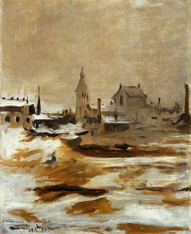 Edouard Manet Effect of Snow at Petit-Montrouge